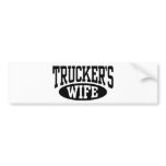 Trucker's Wife bumper stickers