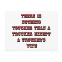TRUCKER'S WIFE POST CARD
