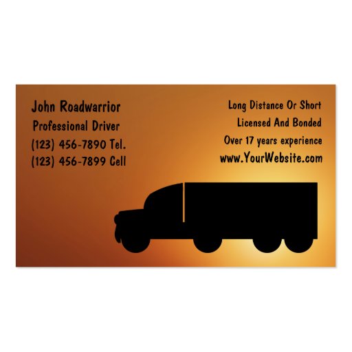Trucking Business Card