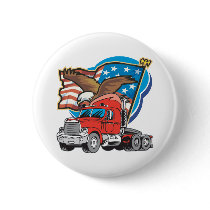 Trucking Eagle Pinback Buttons