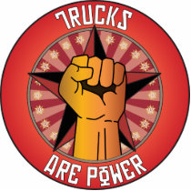 Trucks Are Power Photo Sculpture