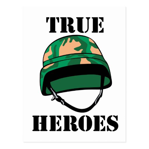 True Army Heroes Post Cards