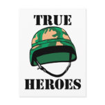True Army Heroes postcards