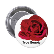 True Beauty Pinback Button