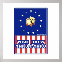 True Brew Thru & Thru Wine Print
