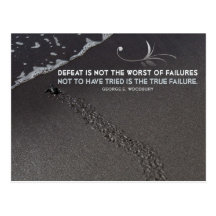 True Failure Inspirational Post Card