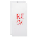 True Fan rack cards