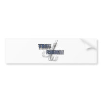 TRUE FISHERMAN BUMPER STICKERS