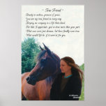 True Friend Horse Poem Poster posters