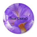 True Friend magnet Purple Iris Flower magnet gifts
