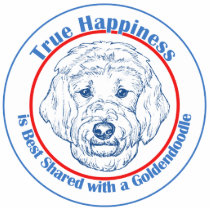 True Happiness with a Goldendoodle Photo Cutouts