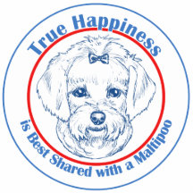 True Happiness with a Maltipoo Photo Sculpture