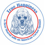 True Happiness with an American Cocker Spaniel Photo Cutouts