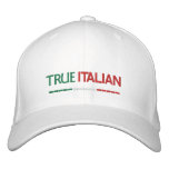 True Italian-Italian Flag embroidered hats