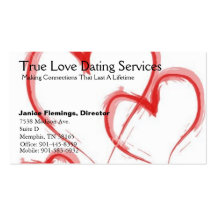 True Love Dating Services Business Card