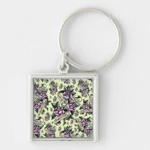 True Love Forever  Tattoo Style art in yellow. Key Chains