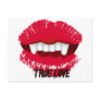 TRUE LOVE VAMP LIPS PRINT POSTCARD