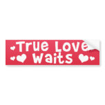 True Love Waits bumper stickers