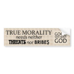 True Morality bumper stickers