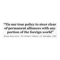 True Policy to Steer Clear of Permanent Alliances Art Photo