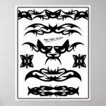 True Tribal Tattoo Flash Sheet-Z01 posters