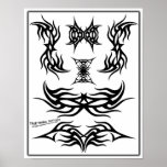 True Tribal Tattoo Flash Sheet-Z03 posters