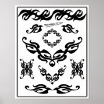 True Tribal Tattoo Flash Sheet-Z05 posters