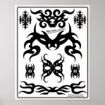 True Tribal Tattoo Flash Sheet-Z09 posters