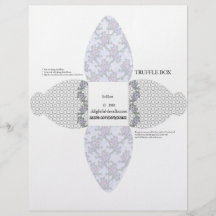 Truffle Box Party Favour box. Birthday or weddings Personalized Flyer