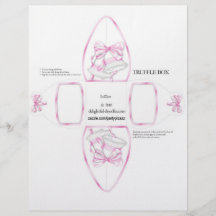 Truffle Box Party Favour box. Birthday or weddings Flyer Design
