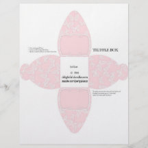Truffle Box Party Favour box. Birthday or weddings Flyer Design