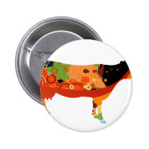 Truly Amoozing MEaty Coloured Cows Buttons