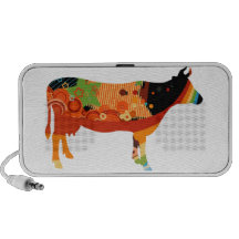 Truly Amoozing MEaty Coloured Cows Travel Speaker