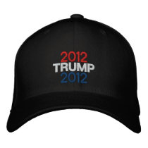 Trump 2012 Embroidered Hat - BLACK