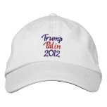 Trump, Palin, 2012 embroidered hats