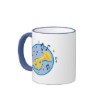trumpet and music notes mugs