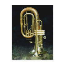 Trumpet and Tuba Post Cards