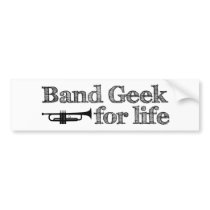 Trumpet Band Geek Bumper Stickers