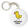 Trumpet Chick Keychain
