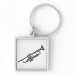 Trumpet "Drawing" keychains