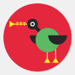 Trumpet Duck Stickers