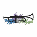 Trumpet embroidered shirts