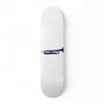 Trumpet Horizontal Solid Blue Musician Graphic skateboards