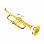 Trumpet Photo Cut Outs