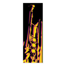 Trumpet Player Bookmark Business Card