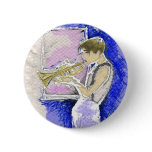 Trumpet Player Button