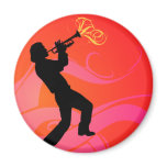 Trumpet Player magnets