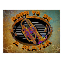 Trumpet Player Postcards