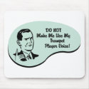 Trumpet Player Voice mousepads