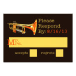 Trumpet Response Card Invitations